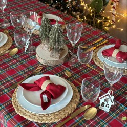 Completo tavola collezione Crono in tartan