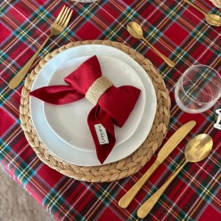 Completo tavola collezione Crono in tartan