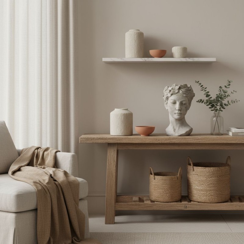 Scultura Vaso Donna in Cemento lmh