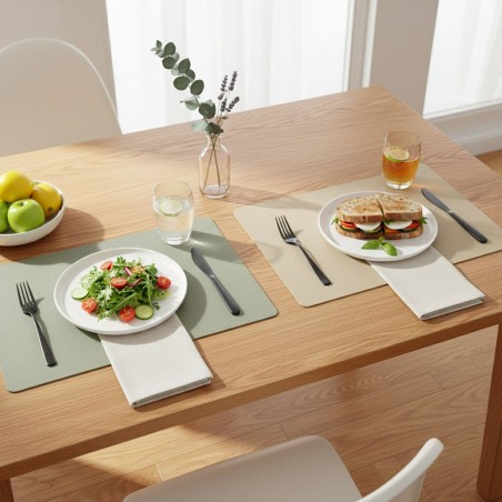 tovagliette rettangolari edg 43x30 sabbia set tavolo