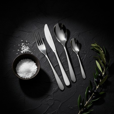 Servizio Tavola per 6 Persone | Finitura Lucida e acciaio Inox