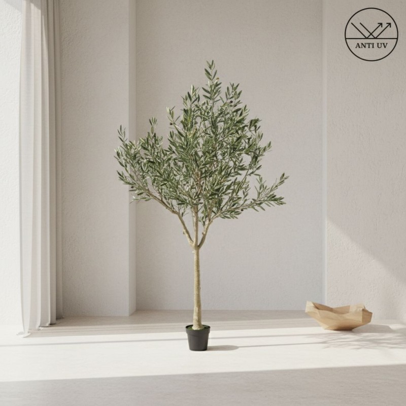 Ulivo Artificiale Anti-UV H208 cm | Albero Realistico Enzo de Gasperi