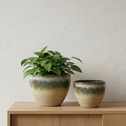Set 2 Vasi Glaze Sfumati H28+H23 | Ceramica Enzo de Gasperi (EDG)