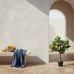 Albero di Limoni Artificiale H70 cm | Pianta Agrumi Mediterranea EDG