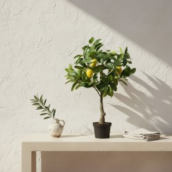 Albero di Limoni Artificiale H70 cm | Pianta Agrumi Mediterranea EDG