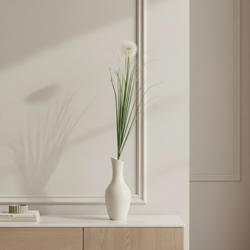 Ramo di Festuca Tarassaco Artificiale H100 cm | Stelo di Design Minimalista lemoirehome