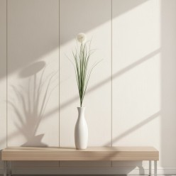 Ramo di Festuca Tarassaco Artificiale H100 cm | Stelo di Design Minimalista