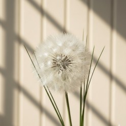 Ramo di Festuca Tarassaco Artificiale H100 cm | Stelo di Design Minimalista