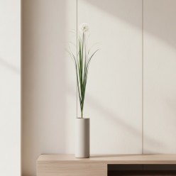Ramo di Festuca Tarassaco Artificiale H100 cm | Stelo di Design Minimalista