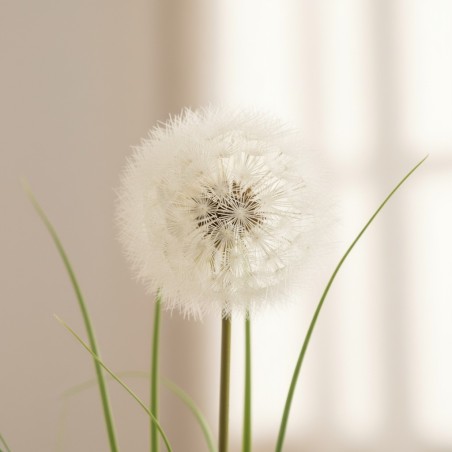 Ramo di Festuca Tarassaco Artificiale H100 cm | Stelo di Design Minimalista dettaglio