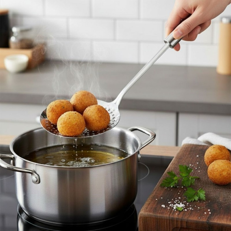 Schiumarola da Cucina Linea ELLISSE | Acciaio Inox Ø 11 cm Schiumarola da Cucina Linea ELLISSE | Acciaio Inox Ø 11 cm