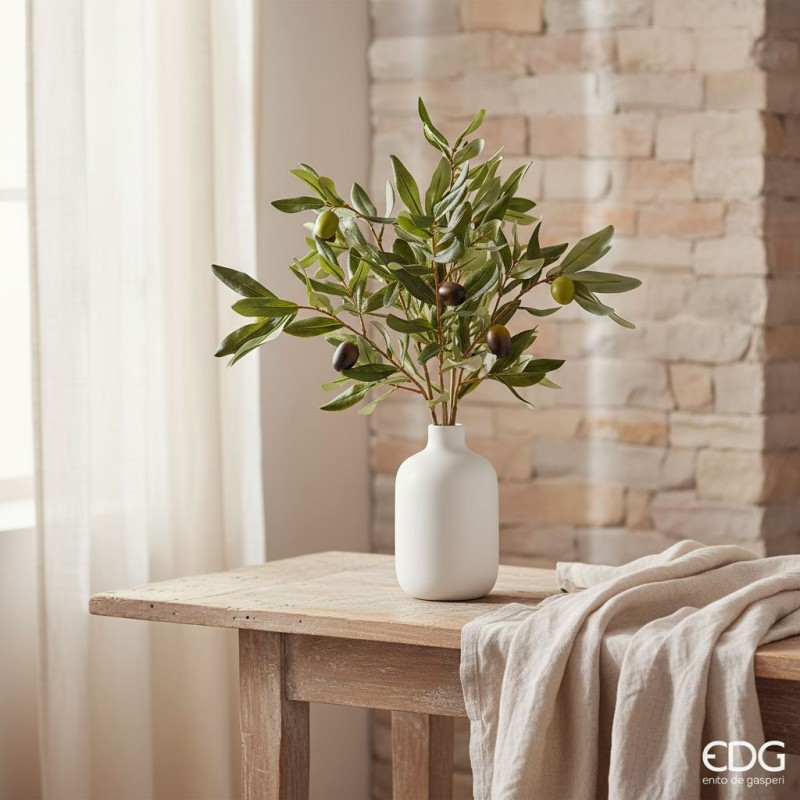 Rami di Ulivo Artificiale H41 cm con Olive | Enzo de Gasperi (EDG) Rami di Ulivo Artificiale H41 cm con Olive | Enzo de Gasperi (EDG)