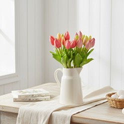 Tulipani decorativi –Mazzo di fiori da 29 cm | EDG x Lemoire Home rosa