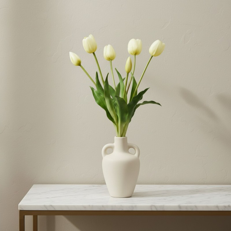 Tulipani decorativi colorati – Mazzo di fiori da 29 cm | EDG x Lemoire Home bianco Tulipani decorativi colorati – Mazzo di fiori da 29 cm | EDG x Lemoire Home bianco