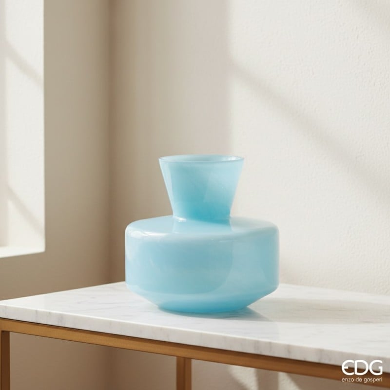 Vaso per Fiori in Ceramica di Design | celeste