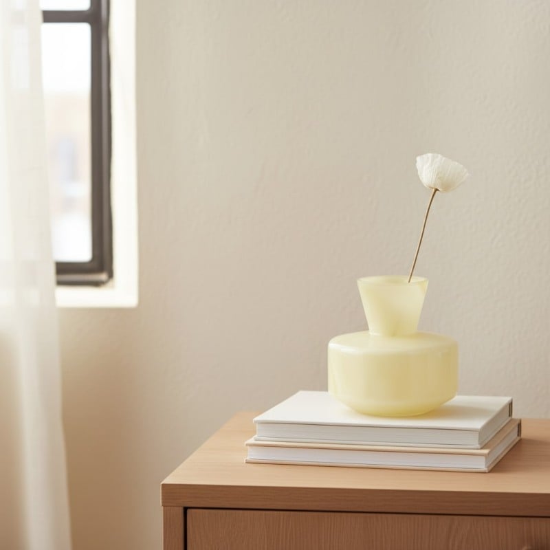 Vaso per Fiori in Ceramica di Design | giallo