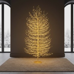 Albero Faggio Luminoso 2700 LED H210 cm | Albero di Natale LED EDG