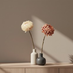 ramo crisantemo artificiale h65 monocolore