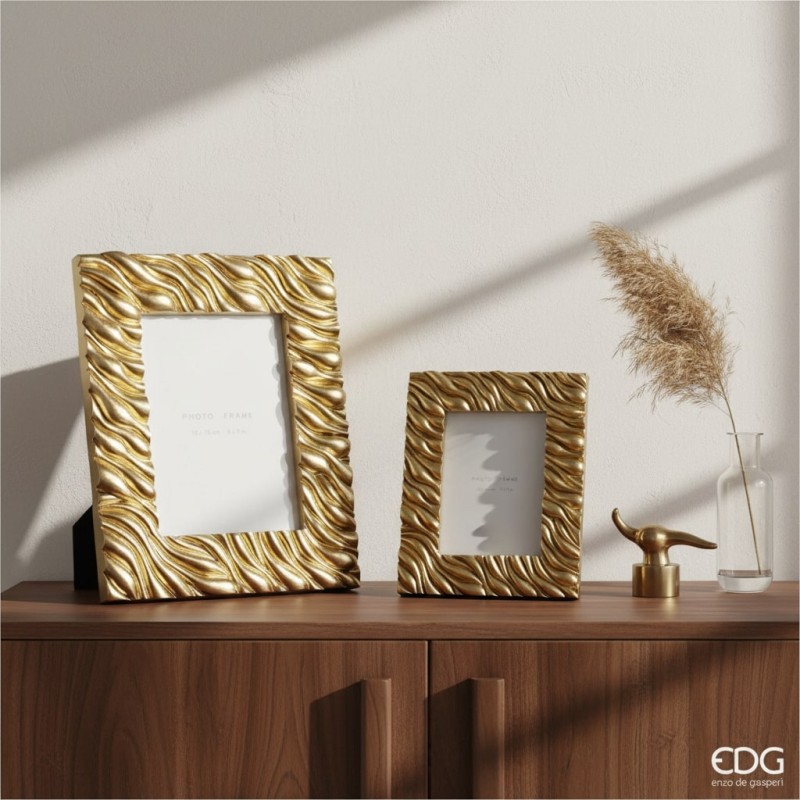Portafoto Onde Rettangolare di Design | Cornice Moderna a Rilievo EDG