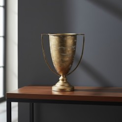 Vaso a Coppa con Manici H44 cm | Fioriera Centrotavola Classica EDG