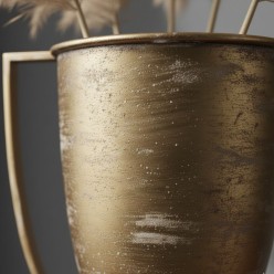 Vaso a Coppa con Manici H44 cm | Fioriera Centrotavola Classica EDG