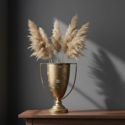 Vaso a Coppa con Manici H44 cm | Fioriera Centrotavola Classica EDG
