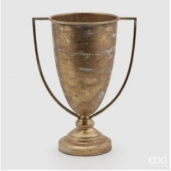 Vaso a Coppa con Manici H44 cm | Fioriera Centrotavola Classica EDG