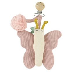 Pram Toy Trixie Butterfly | Gioco da Passeggino Cotone Organico | Giocattolo Neonato