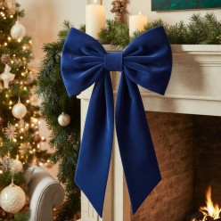 Fiocco Decorativo Grande in Velluto - Fatto a Mano fino a 50cm