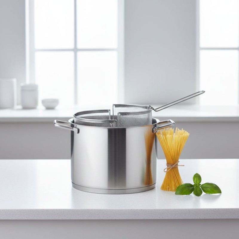 Pastaiola Free Inox 7 Litri con Doppio Cestello: La Rivoluzione della Cottura Pastaiola Free Inox 7 Litri con Doppio Cestello: La Rivoluzione della Cottura