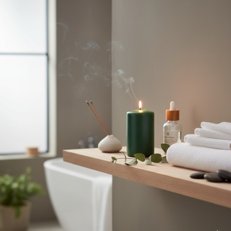 Candela Moccolo EDG H10 D5 cm | Candela Cilindrica Verde EDG SPA