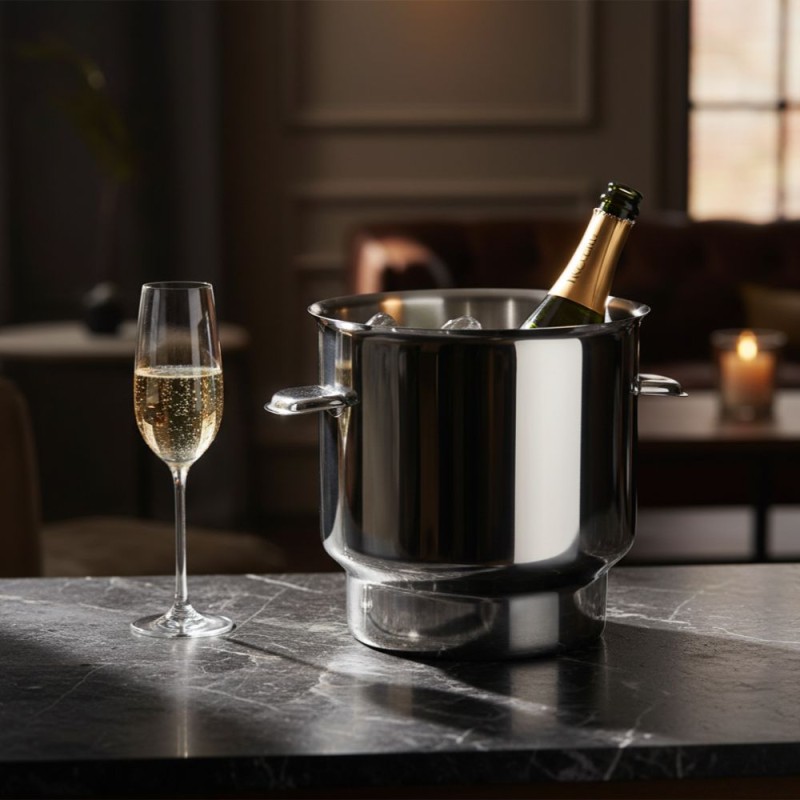 Secchiello Champagne Pintinox Linea "Latina" - Eleganza in Acciaio Inox