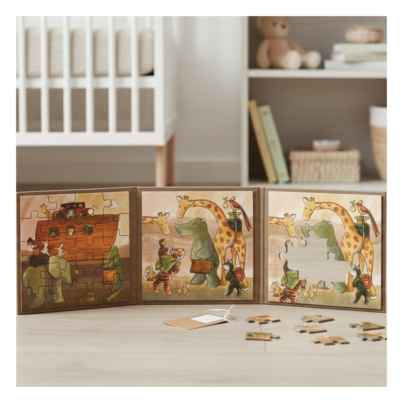 Puzzle Magnetico Arca di Noè | Gioco per Bambini | Sviluppo Motricità Fine 3+