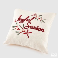 Cuscino Decorativo con Vischio 45x45 cm EDG Quadrato | Enzo de Gasperi