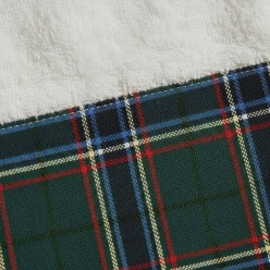 Coppia Asciugamani Viso/Ospite Tartan Crono | Spugna Made in Italy