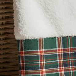 Coppia Asciugamani Viso/Ospite Tartan Crono | Spugna Made in Italy