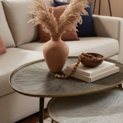 Tavolini di Design L'Oca Nera effetto Alluminio Smaltato | Lemoire Home