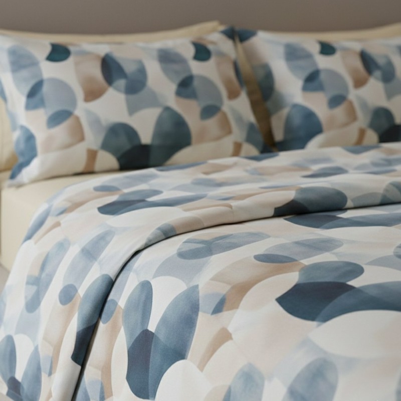 Completo letto con semicerchi sovrapposti linea Rea lemoire home LMH Completo letto con semicerchi sovrapposti linea Rea lemoire home LMH