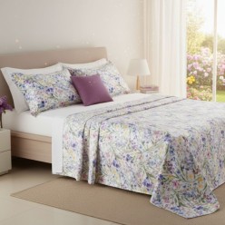Completo letto matrimoniale Iris: la magia di un giardino fiorito