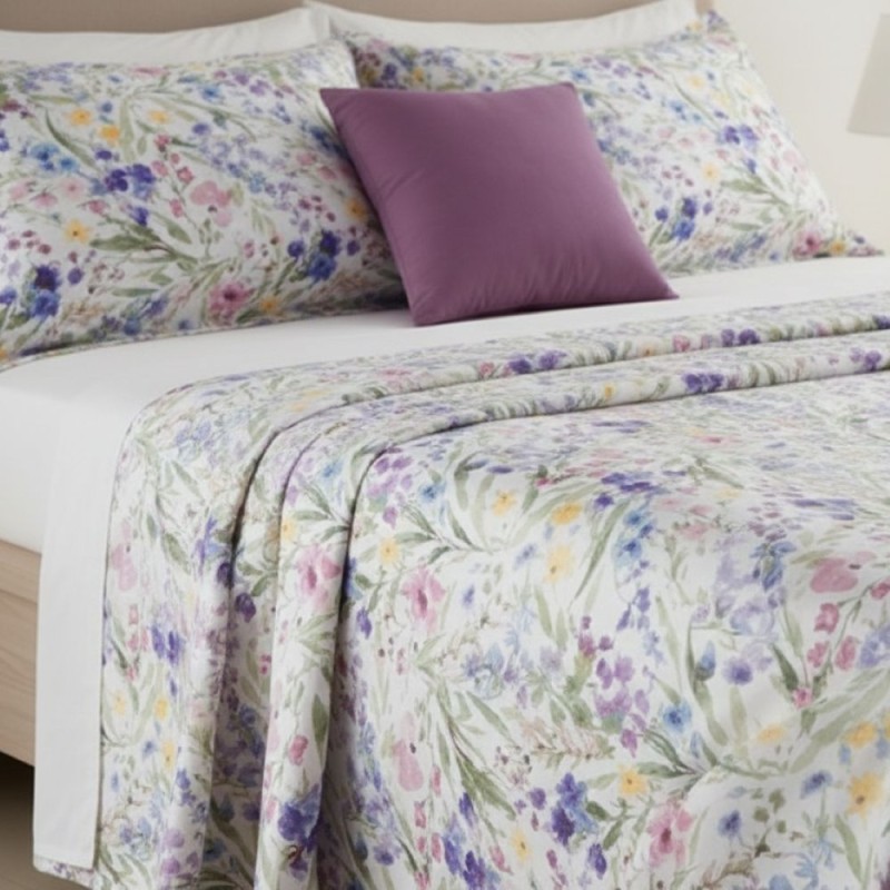 Completo letto matrimoniale Iris: la magia di un giardino fiorito