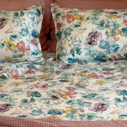Lenzuola matrimoniali in raso di cotone made in Italy - collezione Iride