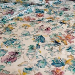 Lenzuola matrimoniali in raso di cotone made in Italy - collezione Iride