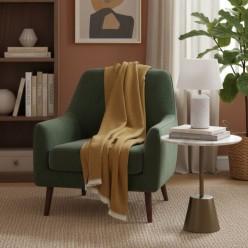 Plaid in lana merino e Cotone Soft Touch linea Hemera