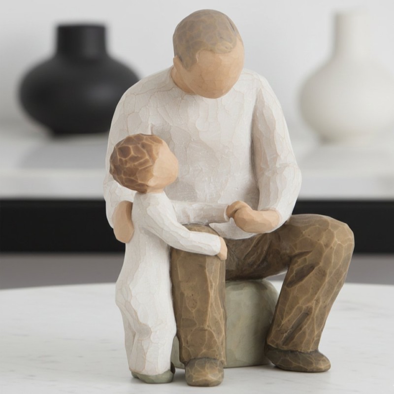 Nonno e Nipote Statuina per "Un legame che unisce le generazioni" Willow Tree "Grandfather"