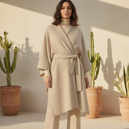 Kimono in Viscosa "Seamless" – Artigianato Italiano con Finitura Punto Cavallo