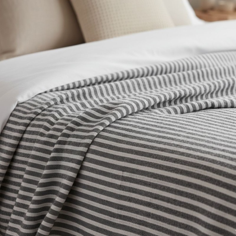 Copritutto per letto e divano linea Potamòi a righe Copritutto per letto e divano linea Potamòi a righe