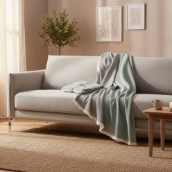 Plaid in cotone stonewashed linea Glauce