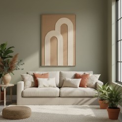 Quadro Geometrico "Minimal Arch" – Collezione Elegance