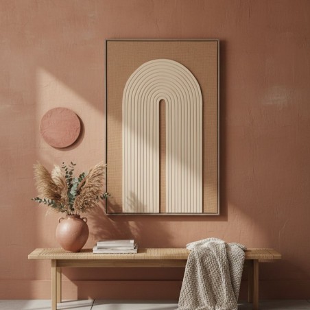 Quadro Geometrico "Iconic Arch" – Materia e Design (80x120 cm)