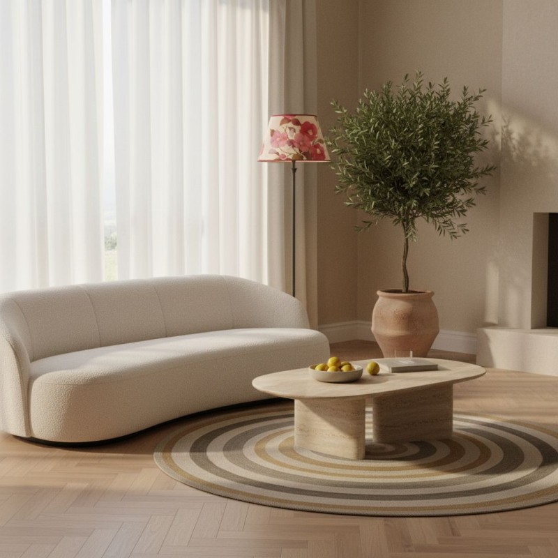 Lampada da Terra Scultorea L'Oca Nera – Base Antracite e Paralume Luxury Ø40 LEMOIREHOME